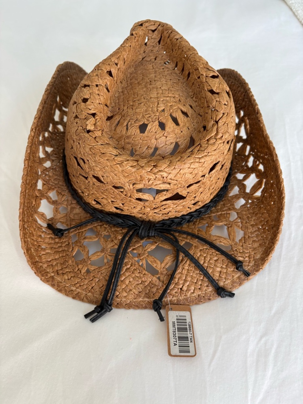 Dolls Kill Tan Straw Cowboy Hat - Picture 5 of 9